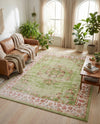 Geneva Terrace Collection Area Rug -  Yverdon Rectangle Green  lifestyle 51