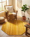 Jewel Oasis Collection Area Rug - Sapphire (Yellow) Octagon Yellow  lifestyle 60