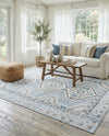 Savannah Elegance Collection Area Rug -  Tybee (Aqua Blue) Rectangle Aqua Blue  lifestyle 15
