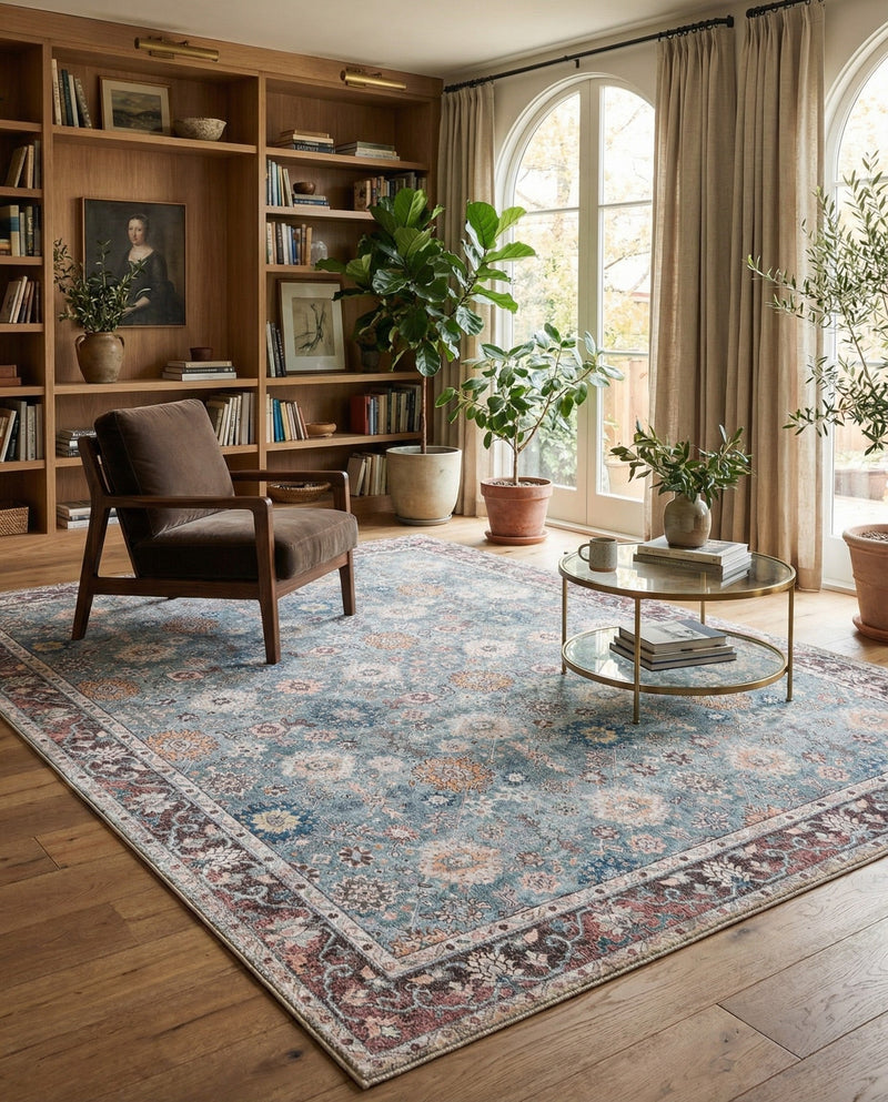 Heritage Elegance Collection Area Rug -  Himeji Rectangle Green  lifestyle 24