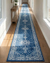 Dover Terrace Collection Area Rug - Marina (Navy Blue) Runner Navy Blue  lifestyle 41