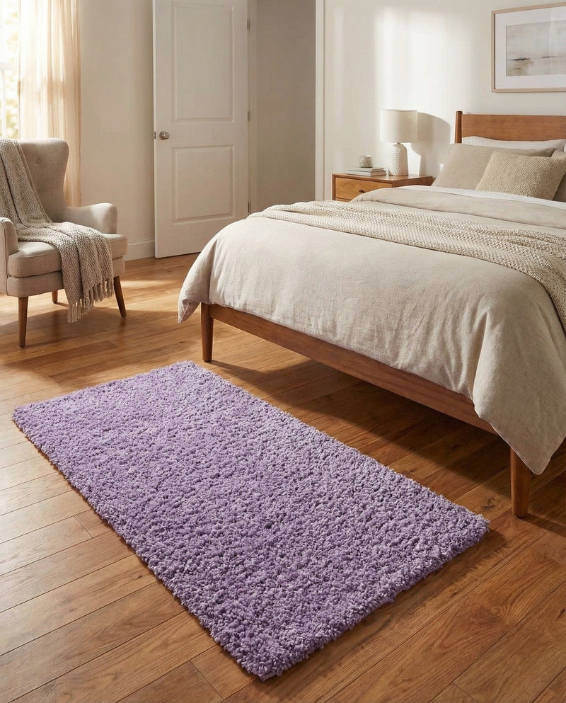 Plush Oasis Collection Area Rug - Serenity (Lilac) Rectangle Lilac  lifestyle 15