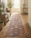 Seville Stripes Collection Area Rug -  Cordoba (Brick Red) Runner Brick Red  lifestyle 80