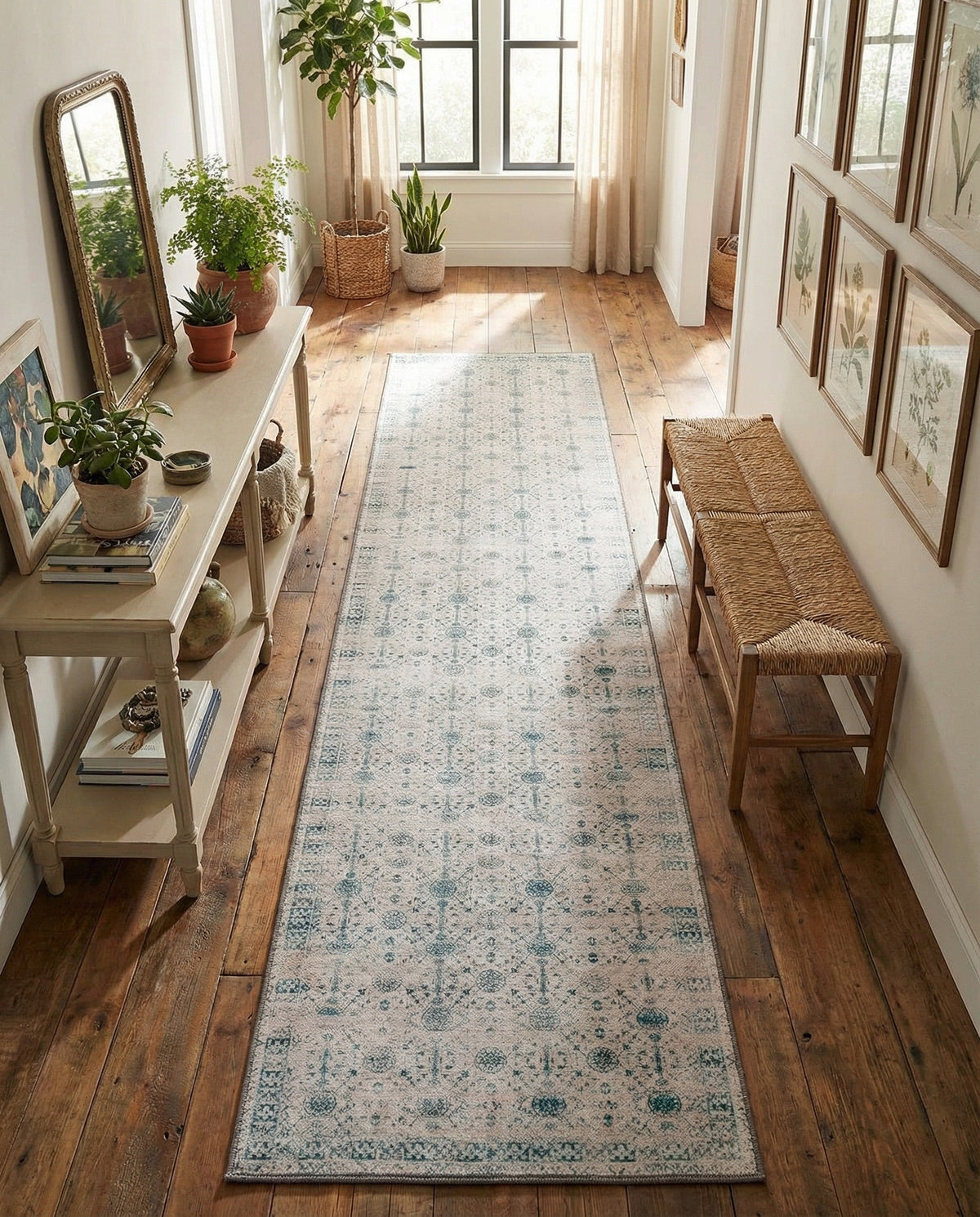 Heritage Elegance Collection Area Rug -  Chatsworth Runner Ivory  lifestyle 57