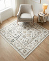 Adriana Terrace Collection Area Rug -  Positano (Ivory) Square Ivory  lifestyle 28