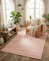 Savannah Weave Collection Area Rug - Serengeti Rectangle Pink  lifestyle 34