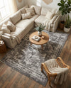 Riviera Elegance Collection Area Rug -  Menton (Gray) Rectangle Gray  lifestyle 20