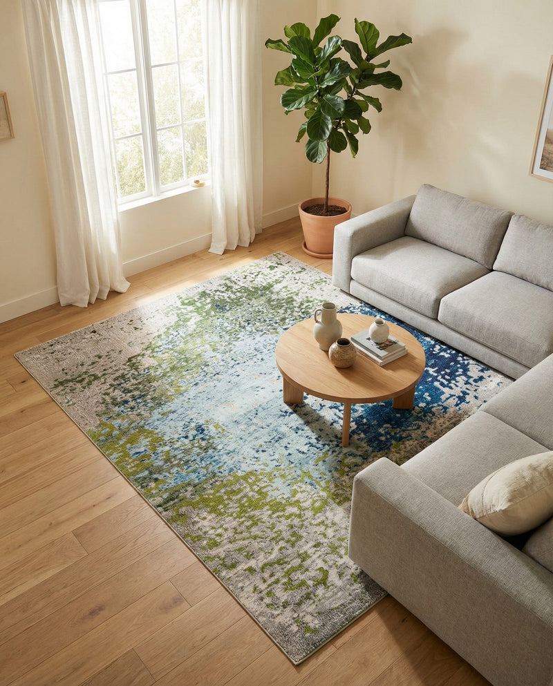 Marrakesh Elegance Collection Area Rug -  Boujad Rectangle Blue  lifestyle 33