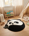 Whimsy Wonders Wool Collection Area Rug -  Summit Round Black and White  lifestyle 6