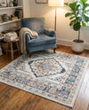 Cambridge Classics Collection Area Rug -  Magdalene (Cream) Square Cream  lifestyle 39