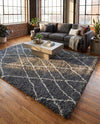 Cozy Haven Shag Collection Area Rug - Serenity (Pebble Gray) Rectangle Pebble Gray  lifestyle 15
