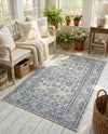 Horizon Collection Area Rug -  Meridian Rectangle Ivory Blue  lifestyle 20