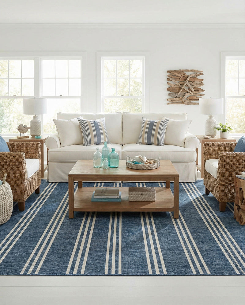 Urban Oasis Rugs Collection Area Rug -  District (Blue) Square Blue  lifestyle 51