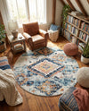 Tangier Treasures Collection Area Rug -  Fez Round Ivory  lifestyle 75