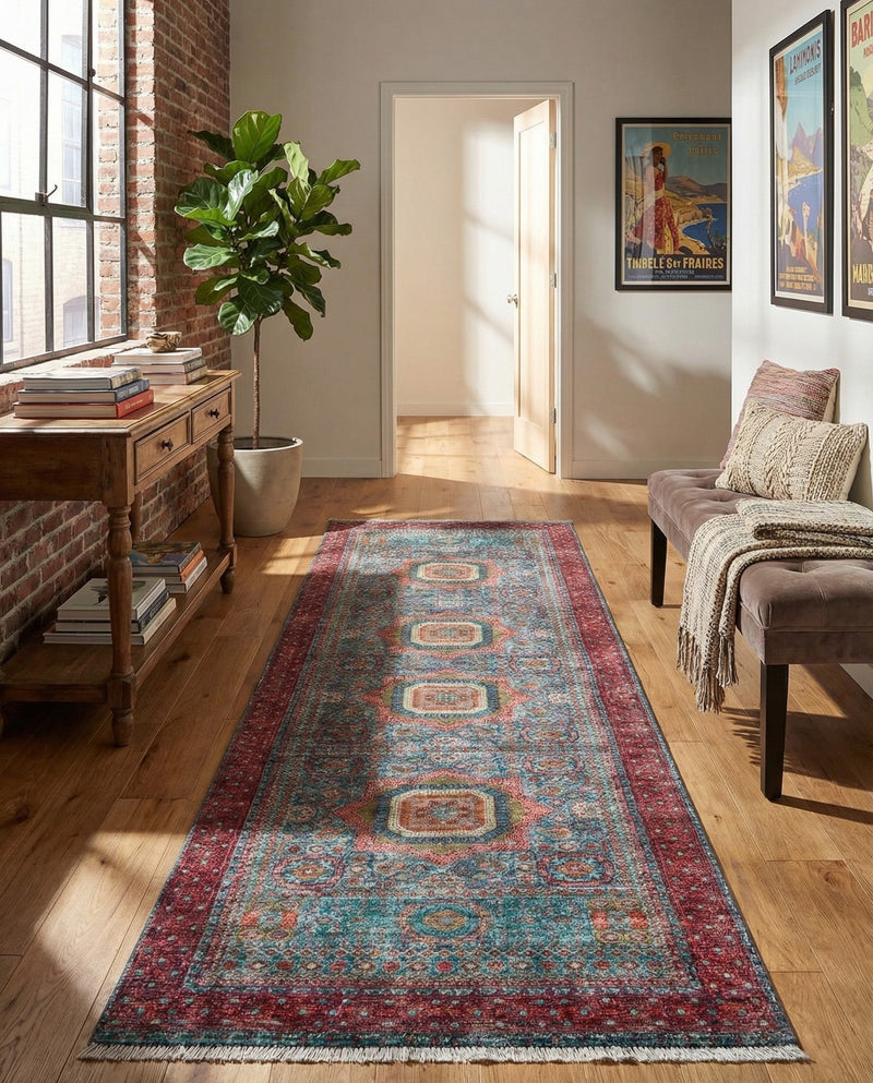 Bazaar Chic Collection Area Rug -  Nador Runner Multi  lifestyle 39