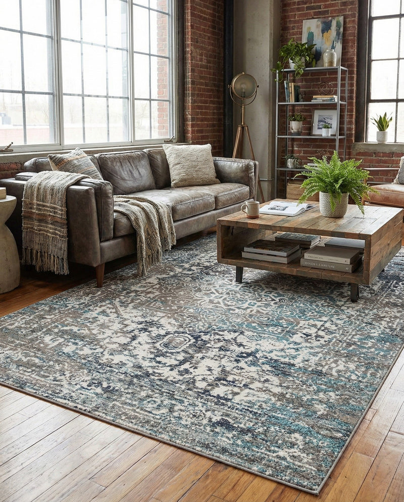 Georgetown Rugs Collection Area Rug - Dupont (Gray) Rectangle Gray  lifestyle 10