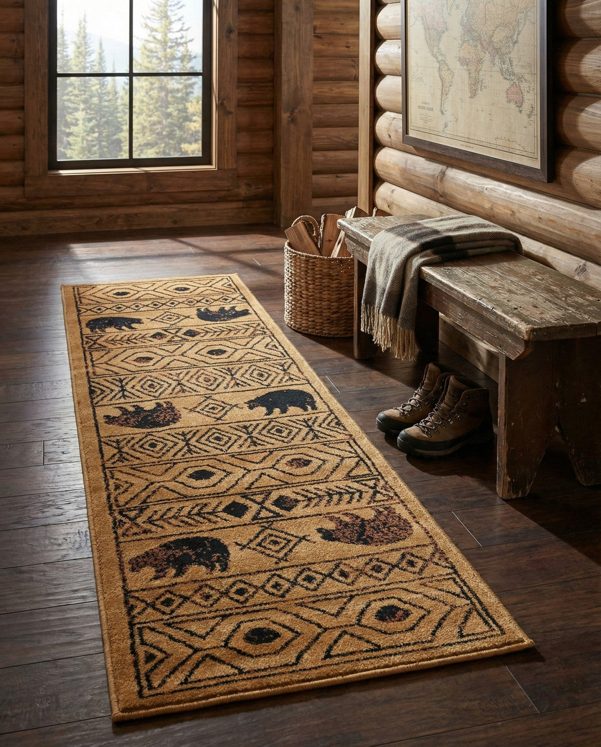 Frontier Trails Collection Area Rug -  Sedona Runner Cedar  lifestyle 115