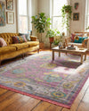 Arcadia Rugs Collection Area Rug - Eden (Pink) Rectangle Pink  lifestyle 19