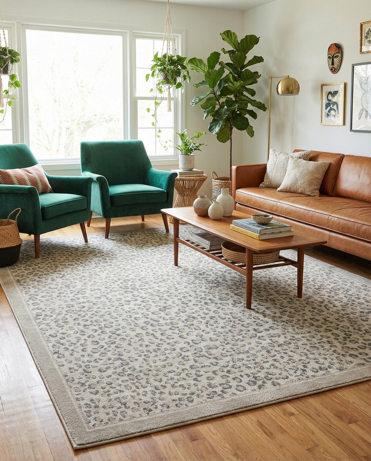 Savannah Sojourn Collection Area Rug - Serengeti Rectangle Ivory  lifestyle 17