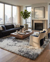 Cozy Haven Shag Collection Area Rug -  Tranquility (Smoke Gray) Rectangle Smoke Gray  lifestyle 9