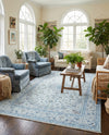 Bazaar Chic Collection Area Rug -  El Jadida Rectangle Blue  lifestyle 15