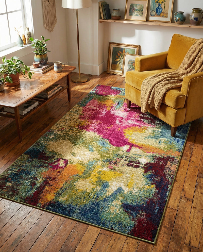 Marrakesh Elegance Collection Area Rug -  Draa Rectangle Multi  lifestyle 29