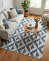 Urban Oasis Rugs Collection Area Rug -  Highrise (Blue) Rectangle Blue  lifestyle 4