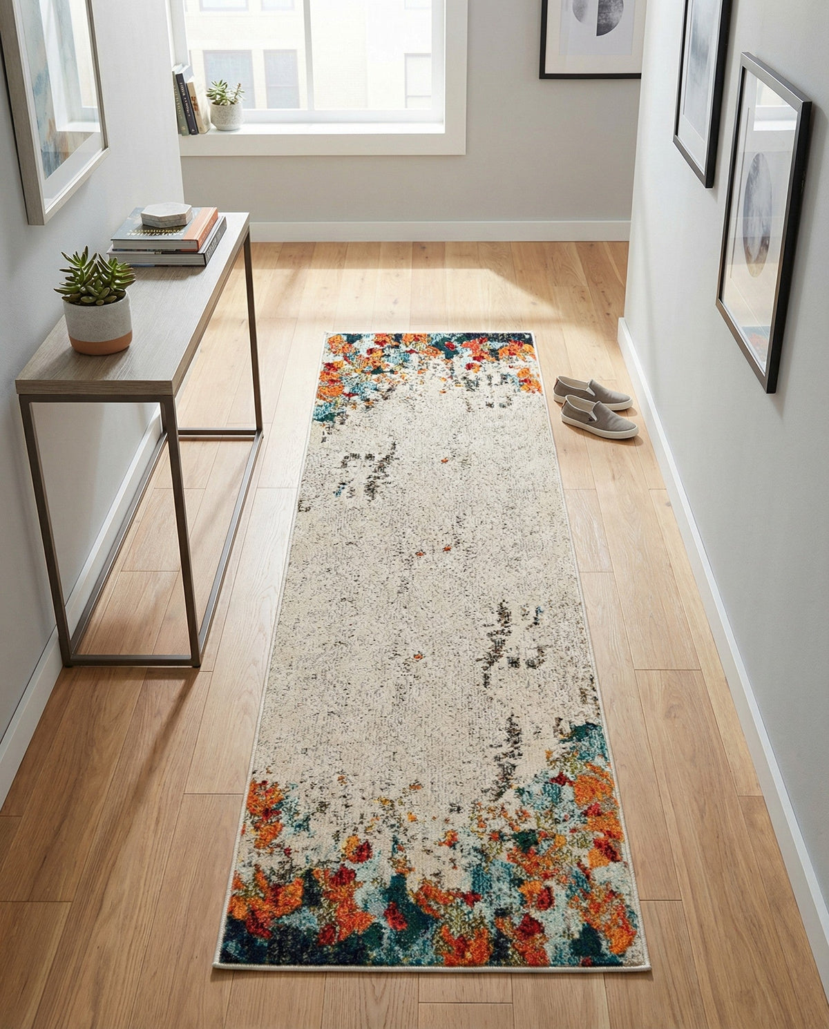 Chromatic Oasis Collection Area Rug -  Twilight Runner Multi  lifestyle 81