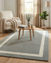 Savannah Borders Wool Collection Area Rug - Chatham Rectangle Earl Gray  lifestyle 54