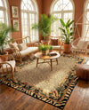 Savannah Sojourn Collection Area Rug -  Moremi Rectangle Cream  lifestyle 7