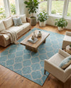 Savannah Pergola Collection Area Rug - Arbor (Aquamarine) Rectangle Aquamarine  lifestyle 25