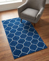 Trellis Mosaic Collection Area Rug -  Pergolatown (Navy Blue) Rectangle Navy Blue  lifestyle 14