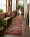 Sahara Essence Collection Area Rug - Oasis (Rust Red) Runner Rust Red  lifestyle 32