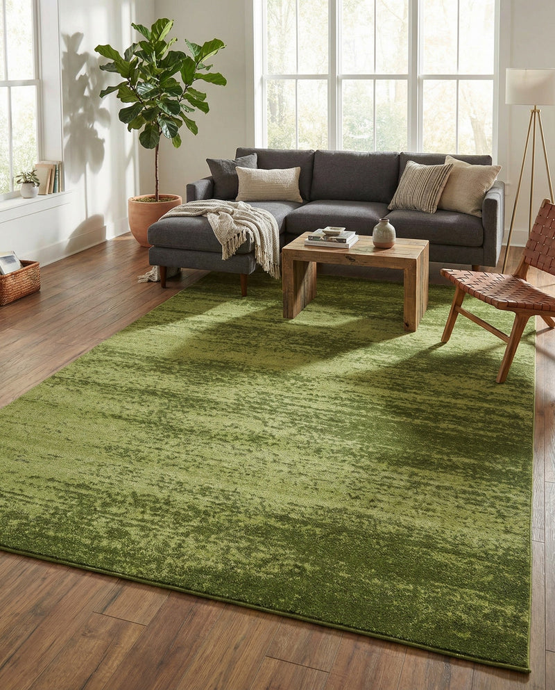 Studio Haven Collection Area Rug -  Gallery (Green) Rectangle Green  lifestyle 22