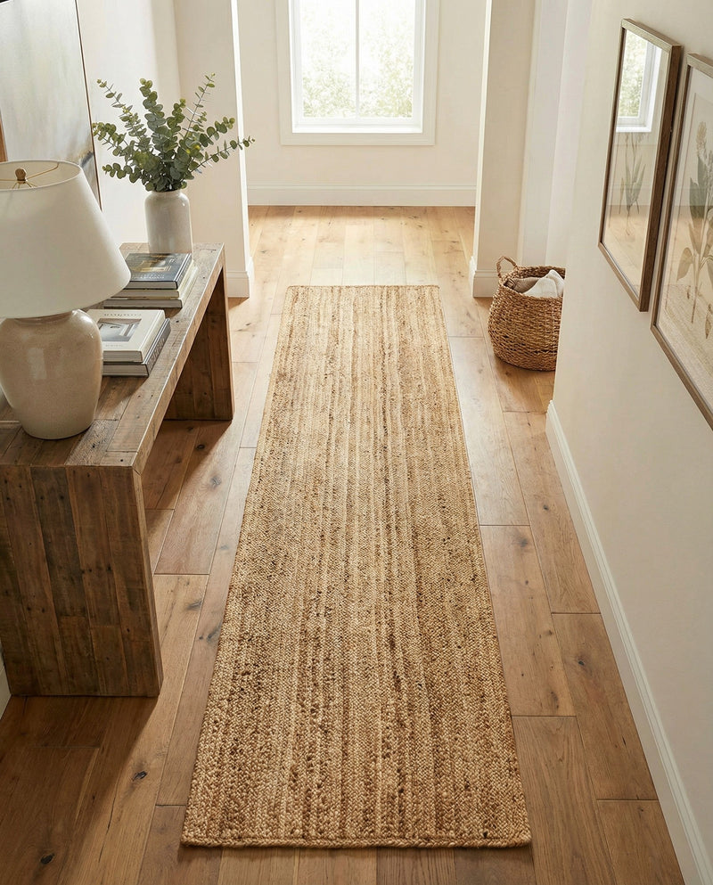 Woven Seaside Elegance Collection Area Rug - Coastline Runner Natural  lifestyle 68