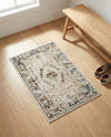 Coastal Manor Collection Area Rug -  Pierpoint Rectangle Blue Cream  lifestyle 24
