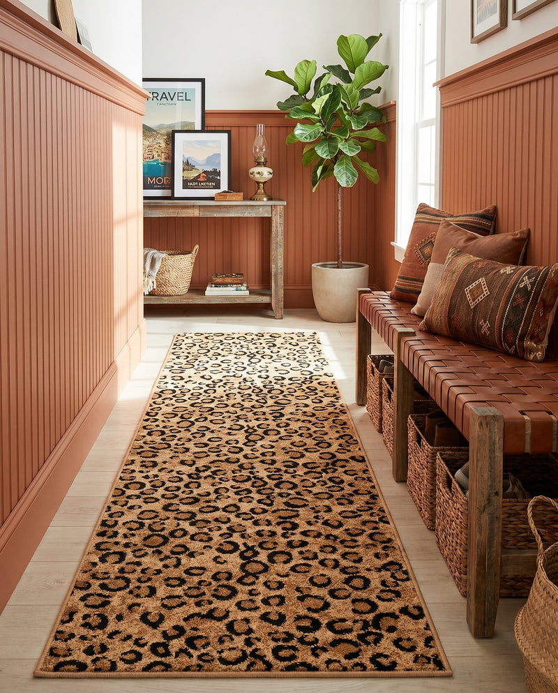 Savannah Sojourn Collection Area Rug -  Mara Runner Light Brown  lifestyle 64