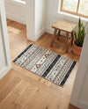 Desert Modern Eco Rug Series Collection Area Rug -  Arches Rectangle Gray  lifestyle 15