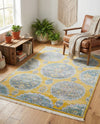 Arcadia Rugs Collection Area Rug -  Atlantis (Yellow) Rectangle Yellow  lifestyle 17