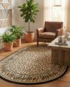 Savannah Sojourn Collection Area Rug -  Chobe Oval Light Brown  lifestyle 53