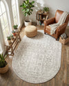 Cambridge Classics Collection Area Rug - Trinity (Cream) Oval Cream  lifestyle 54