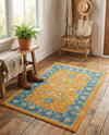 Casablanca Tapestry Collection Area Rug -  Marrakech (Sunshine Yellow) Rectangle Sunshine Yellow  lifestyle 15