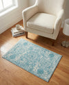 Dover Terrace Collection Area Rug -  Lagoon (Aqua) Rectangle Aqua  lifestyle 20