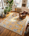 Seville Stripes Collection Area Rug -  Cordoba (Yellow) Rectangle Yellow  lifestyle 26