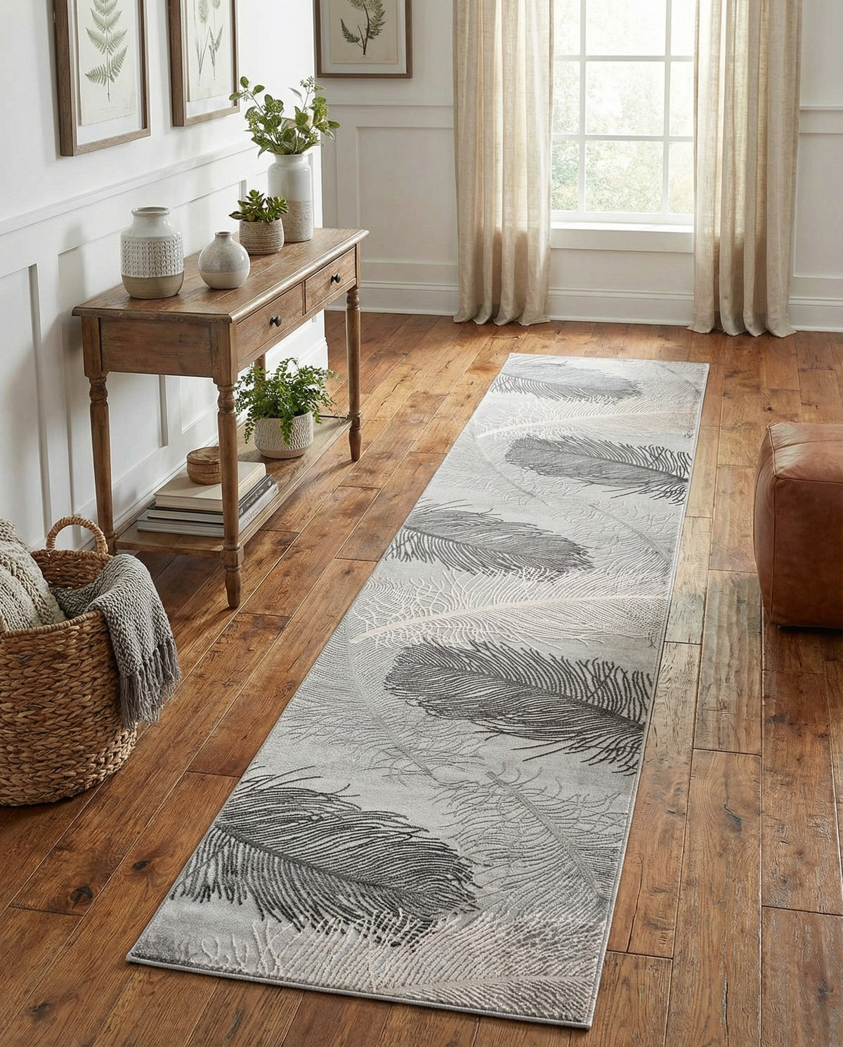 Bloomsbury Elegance Collection Area Rug -  Westminster Runner Gray  lifestyle 81
