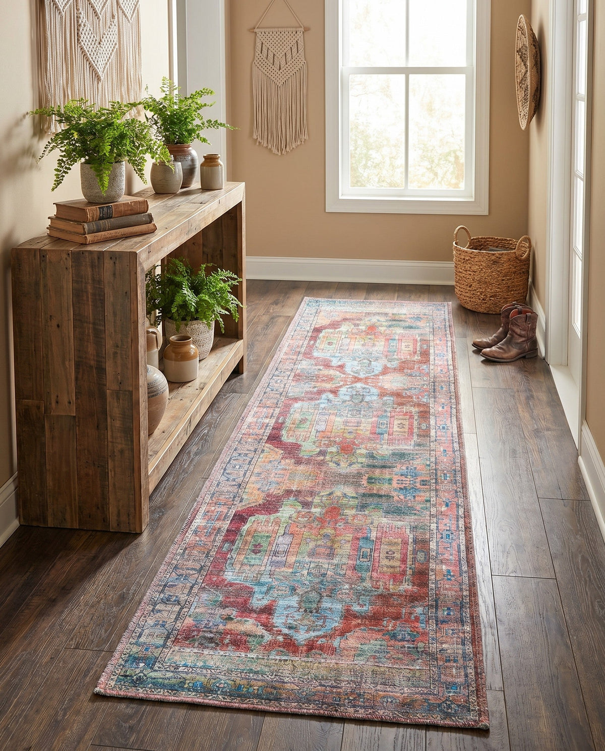 Zahara Oasis Collection Area Rug - Sahara Runner Multi  lifestyle 145