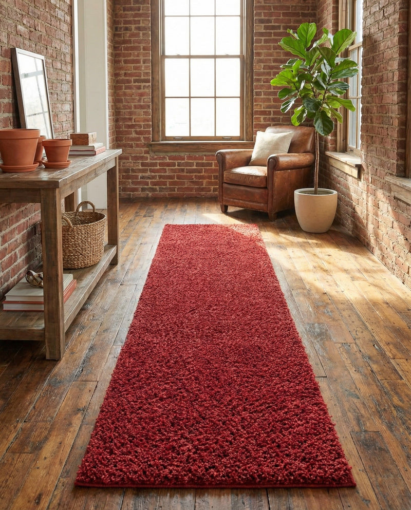 Alpine Plush Collection Area Rug -  Cortina (Poppy) Runner Poppy  lifestyle 60