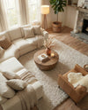 Eternal Plush Oasis Collection Area Rug -  Tranquility (Linen) Square Linen  lifestyle 64