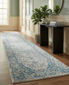 Seville Stripes Collection Area Rug - Cadiz (Light Gray) Runner Light Gray  lifestyle 36