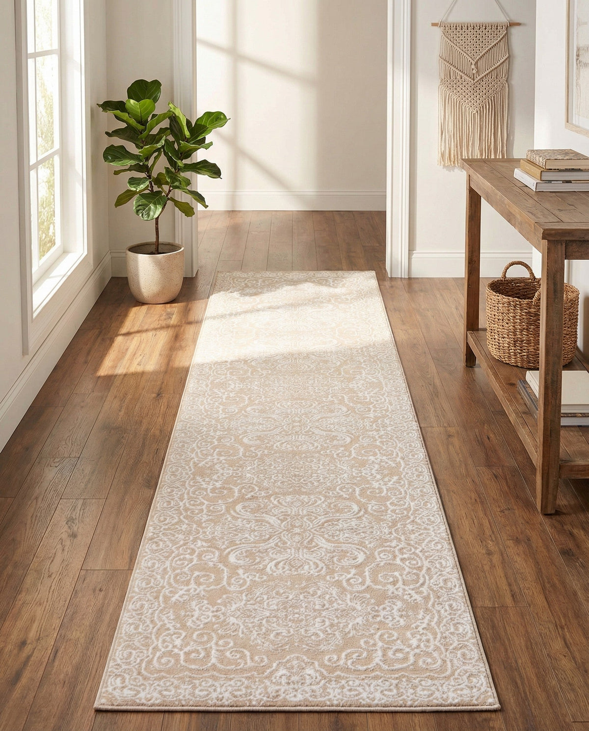Andes Summit Collection Area Rug -  Lanín Runner Beige  lifestyle 83